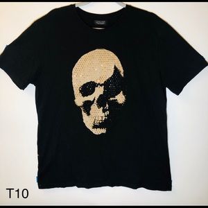 Zara Skull Men Black Tee